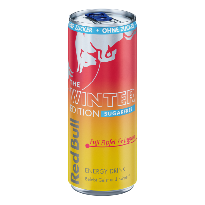Red Bull Energy Drink Winter Edition Fuji-Apfel & Ingwer Zero 2025 24x250ml