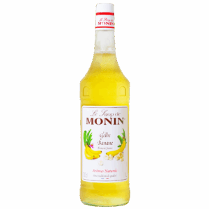 Monin Gelbe Banane-Sirup 1 L Flasche