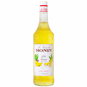 Monin Gelbe Banane-Sirup 1 L Flasche