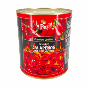 La Perla Jalapenos Rot geschnitten 3100ml